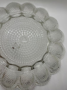 Fenton American Hobnail Pressed Glass Egg Dish