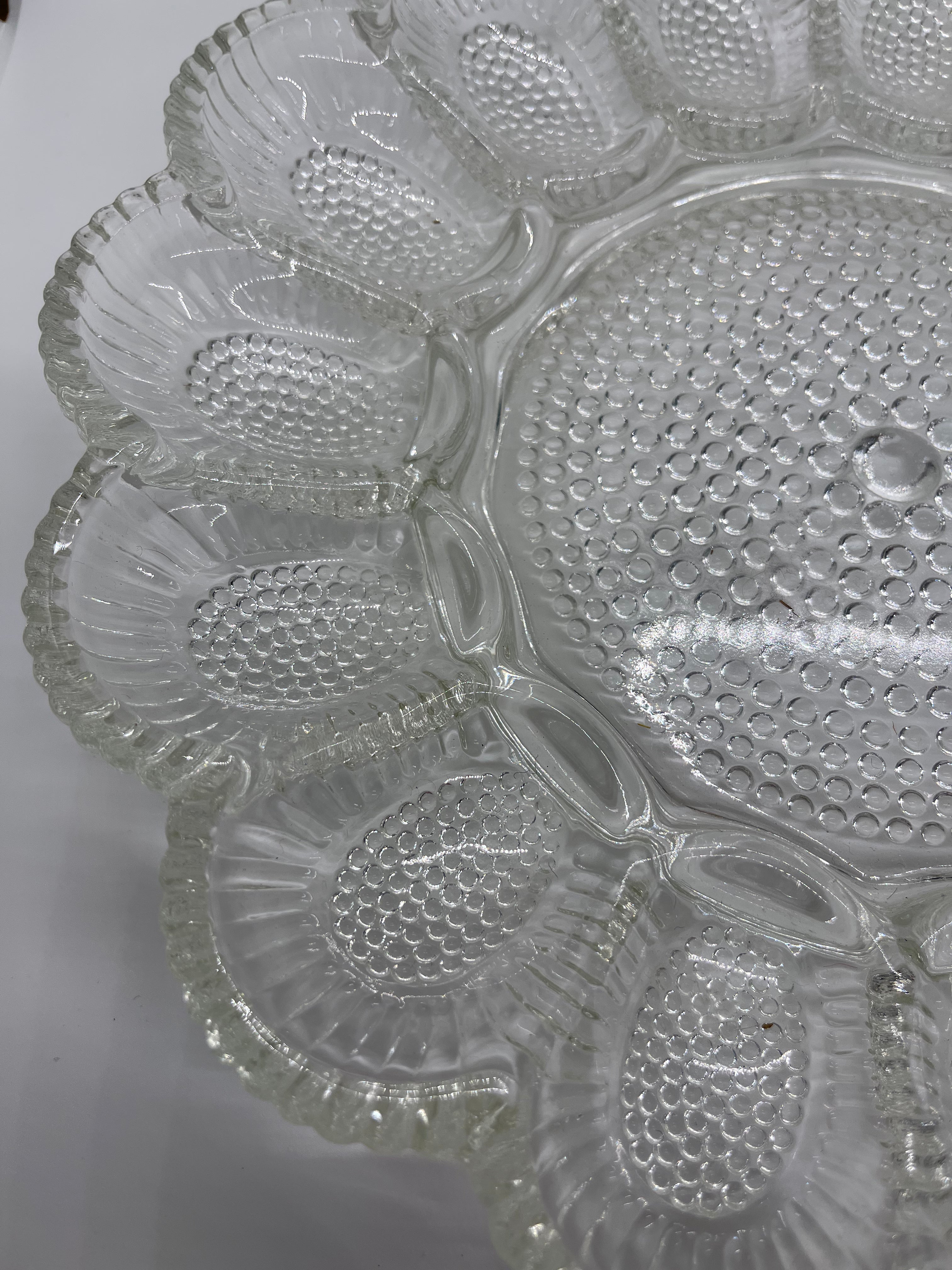 Fenton American Hobnail Pressed Glass Egg Dish