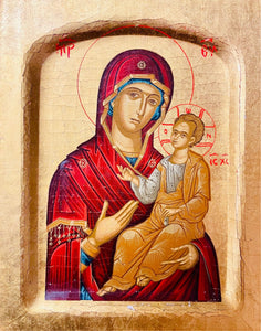 Original Greek Icon of the Virgin and Child