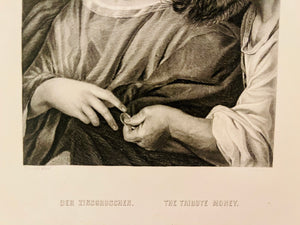 The Tribute Money | Engraving after Titian