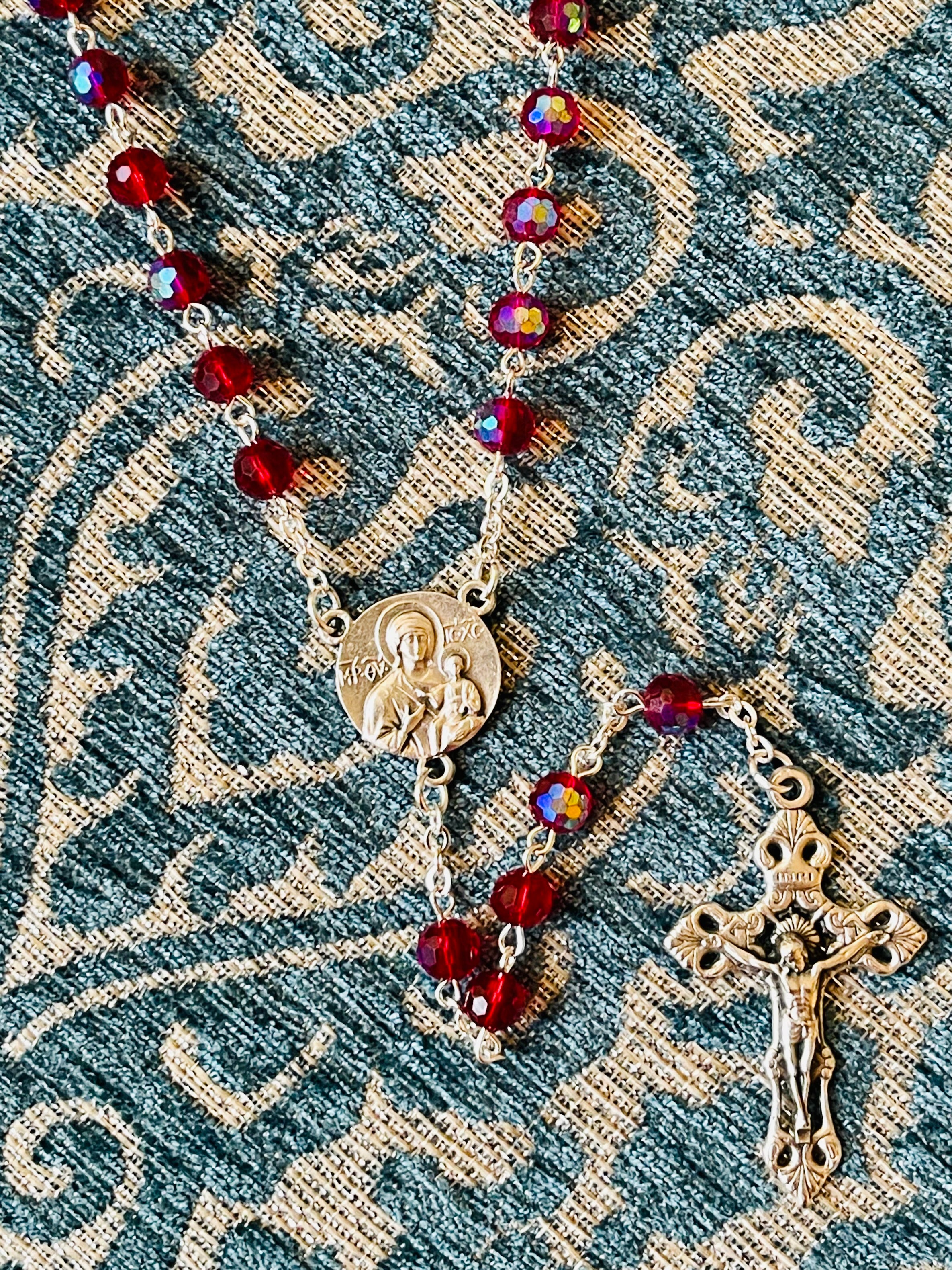 Venetian Crystal Rosary | Madonna della Salute—Our Lady of Good Health