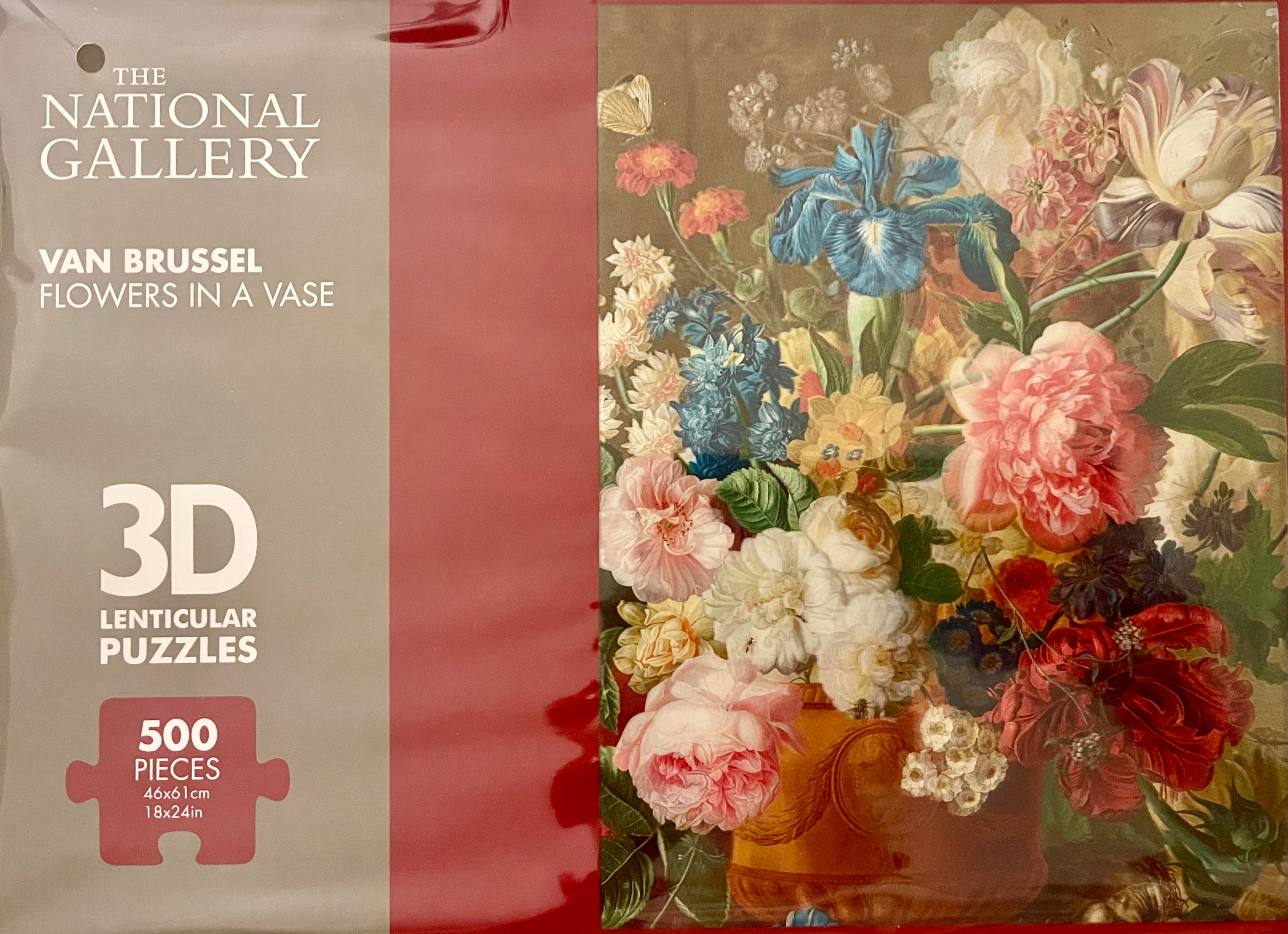 National Gallery London | Puzzle: “Flowers in a Vase" By Paul Theodor van Brussel
