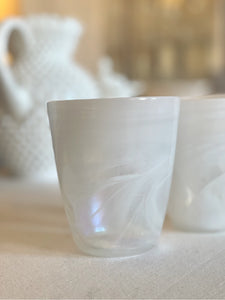 Alabaster Glass Bud Vase