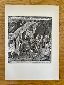 Antique Florentine Print | Fra Angelico: Christ’s Entry into Jerusalem