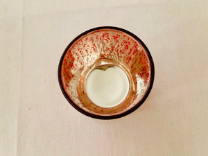 Vintage Mercury Glass | Small Red Votive