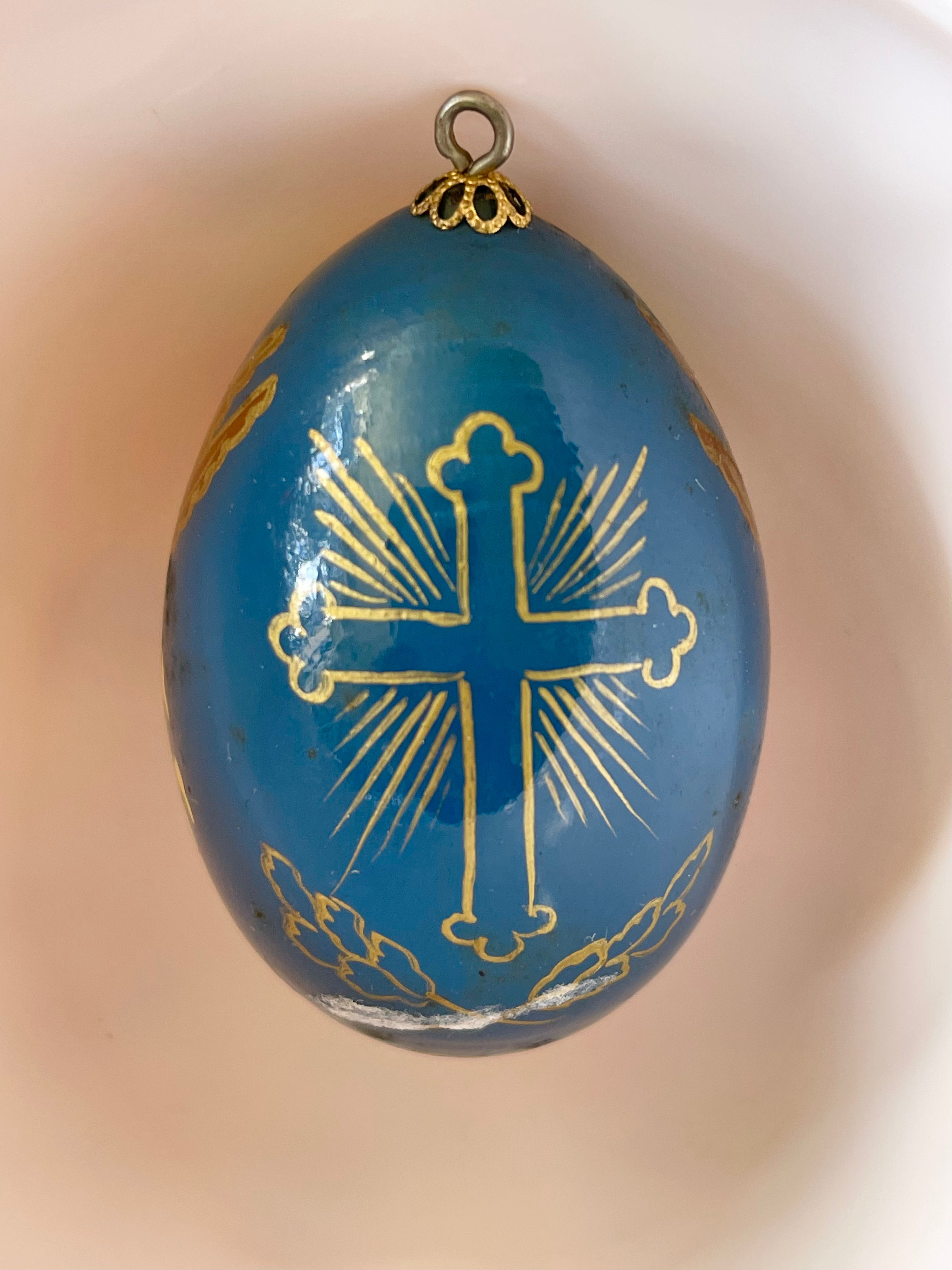 Hand-painted Devotional Egg of the Risen Christ